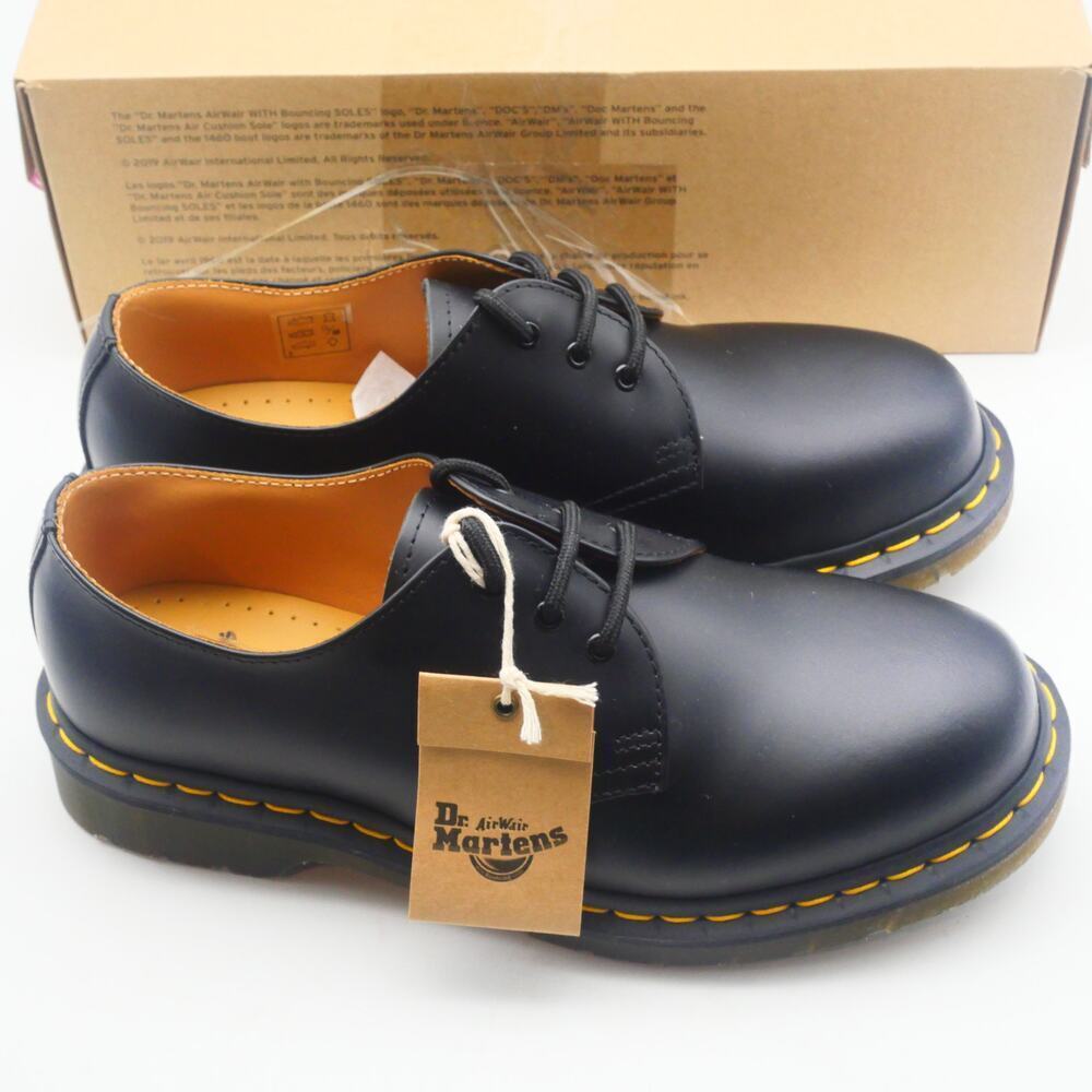 NEW Dr. Martens 1461 Shoes Women's 9 Smooth Leather Oxford Black - Picture 7 of 10